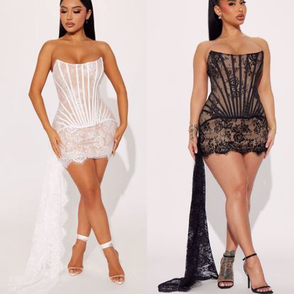 Picture of Beautiful dress available in black and white